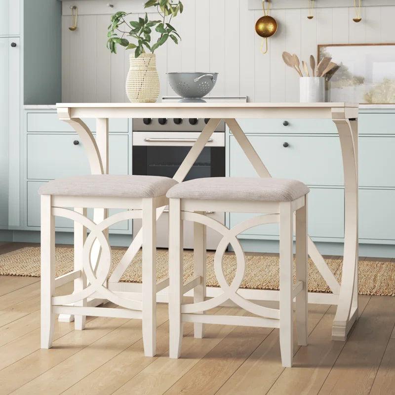 3 - Piece Trestle Dining Set - Ouch Cart