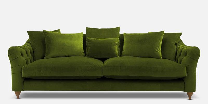 Fabric 3 Seater Sofa in Greenish Blue Colour - Ouch Cart