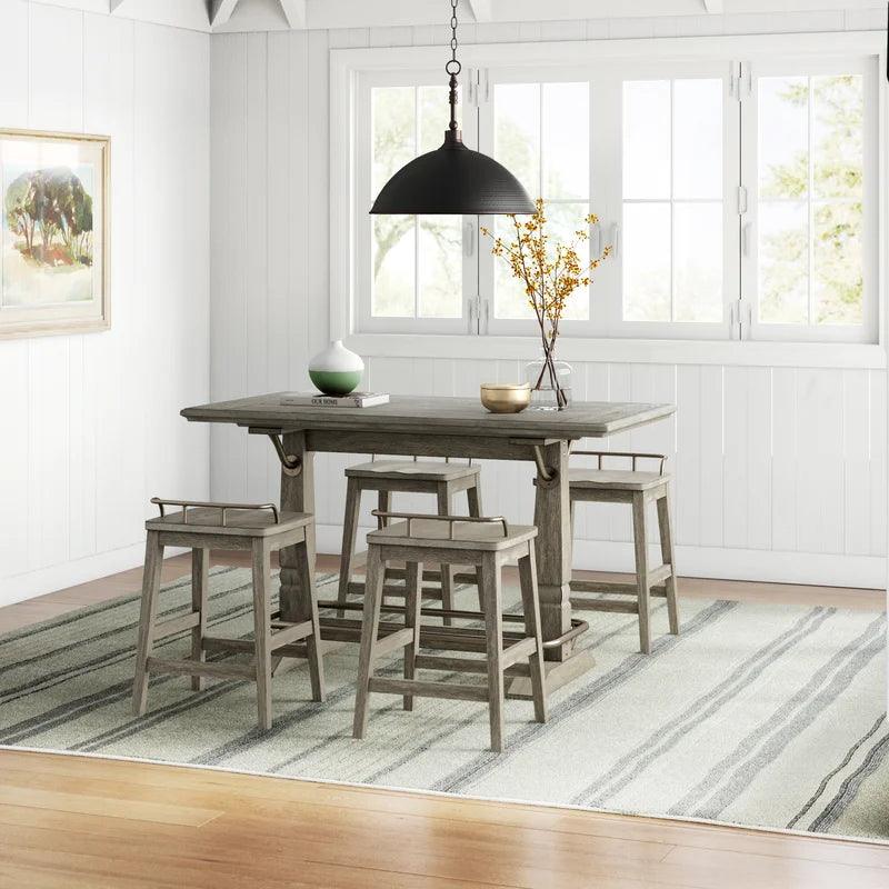 5 - Piece Trestle Dining Set - Ouch Cart