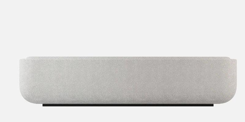 Fabric 3 Seater Sofa in White Colour - Ouch Cart