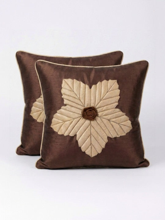 Silk Cushion Covers Set of 5 Lazar Flower Floral Decorative Pillow Covers OUCH CART
