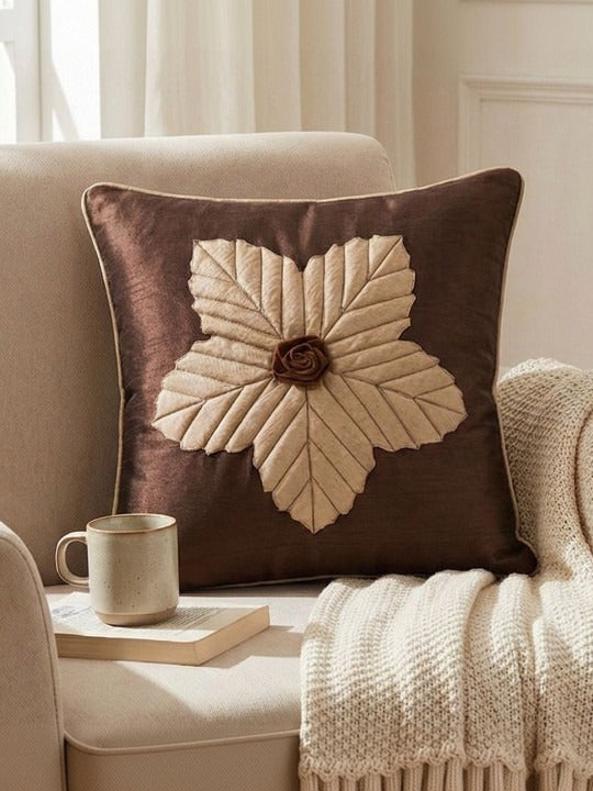 Silk Cushion Covers Set of 5 Lazar Flower Floral Decorative Pillow Covers OUCH CART
