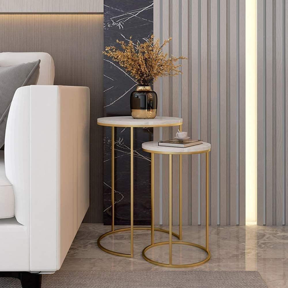 Adroit Elegant Sofa Side Nesting Tables - Ouch Cart