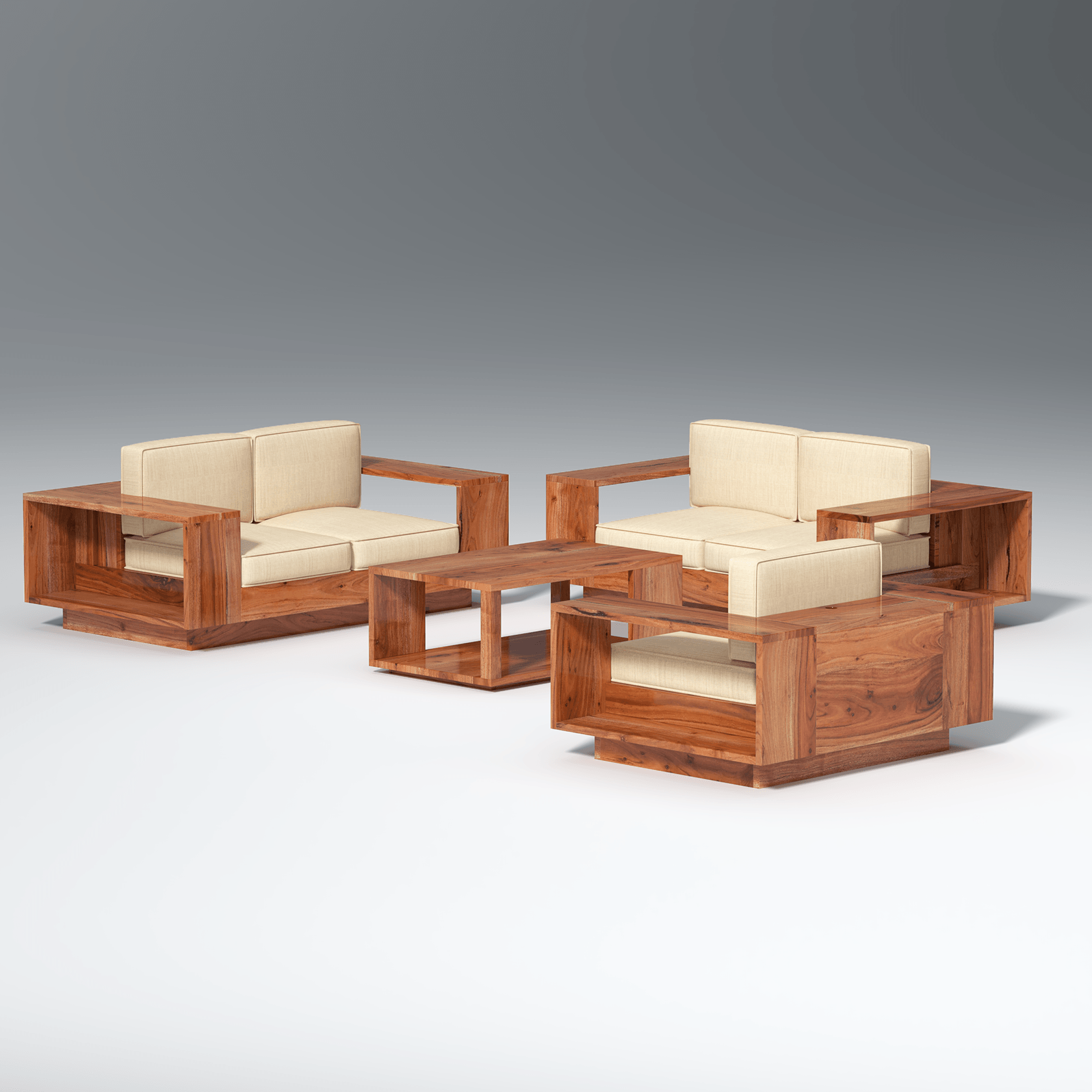 Serenerest Sofa Set with Coffee Table - Ouch Cart