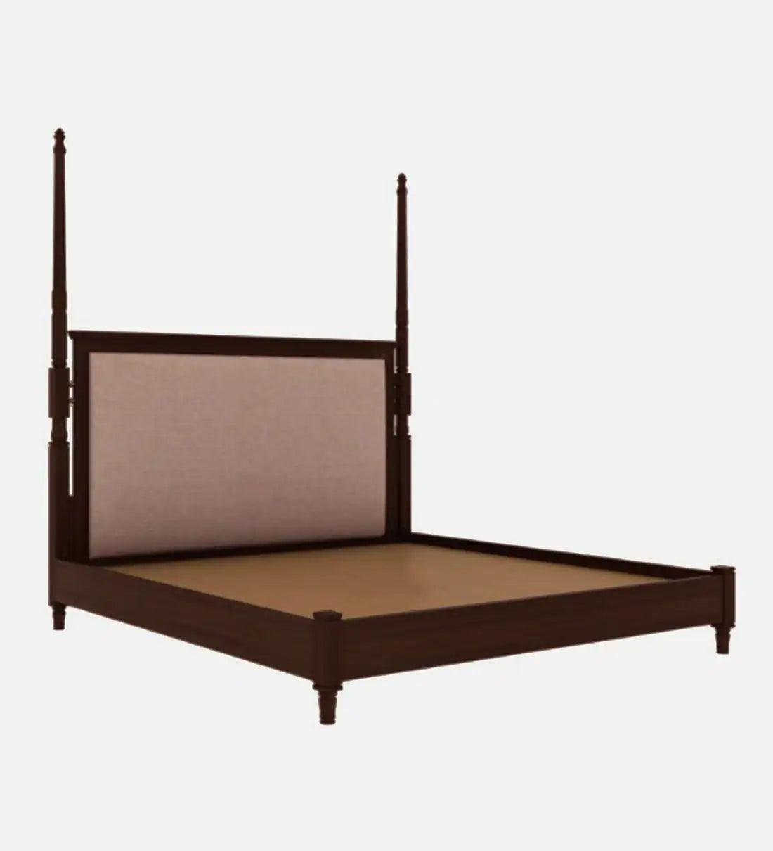 Oreal Solid Wood King Size Bed in Tubbaq Finish - Ouch Cart