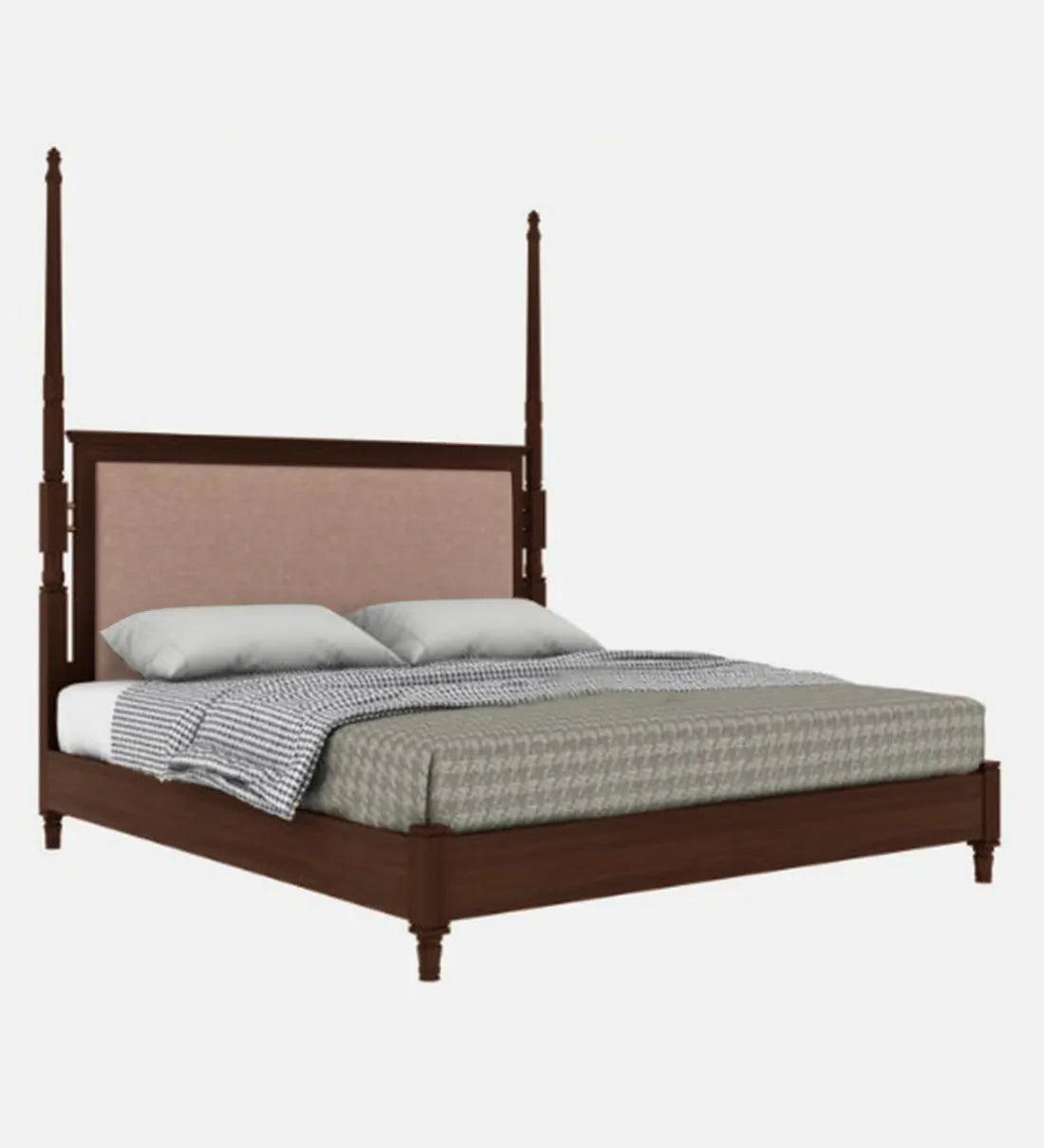 Oreal Solid Wood King Size Bed in Tubbaq Finish - Ouch Cart