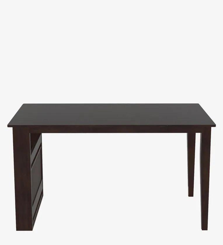 Solid Wood 4 Seater Dining Set In Wenge Finish - Ouch Cart