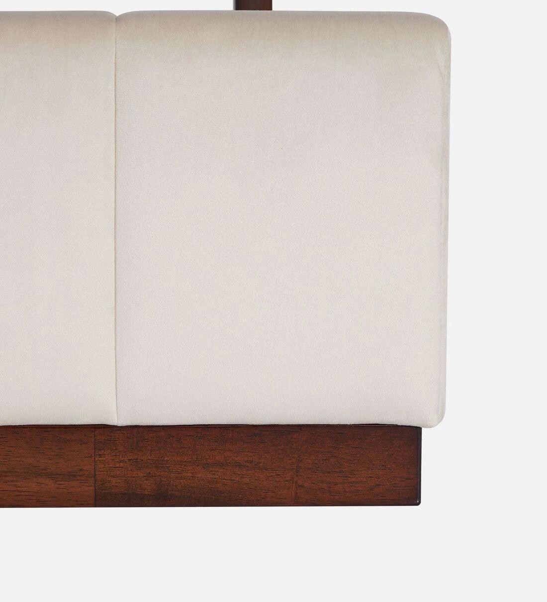 Fabric King Size Bed in Cream Colour - Ouch Cart