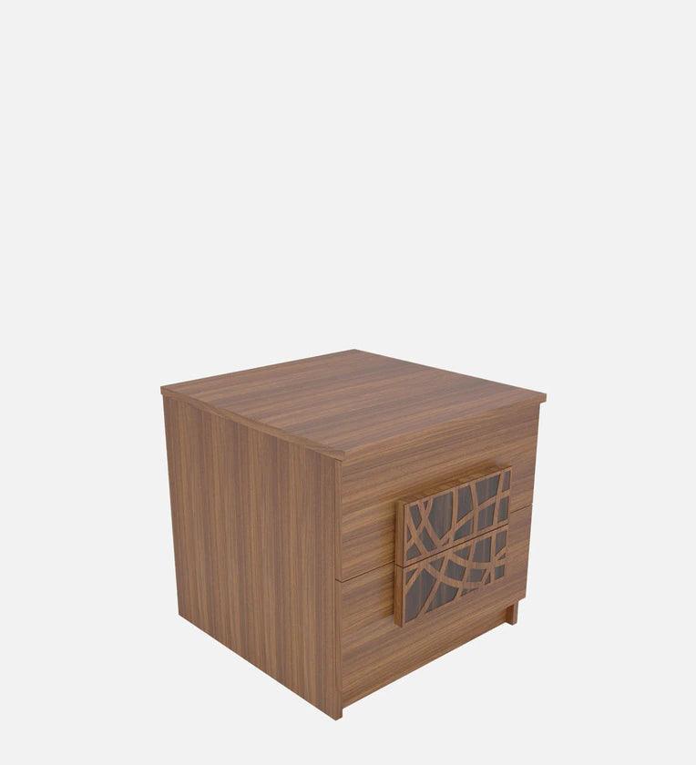 Bedside Table In Leon Teak Finish - Ouch Cart