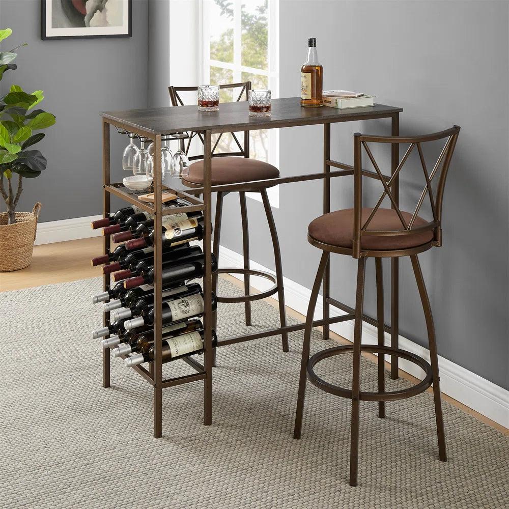 3-Piece Dining Table Set, Kitchen Table Set - Ouch Cart