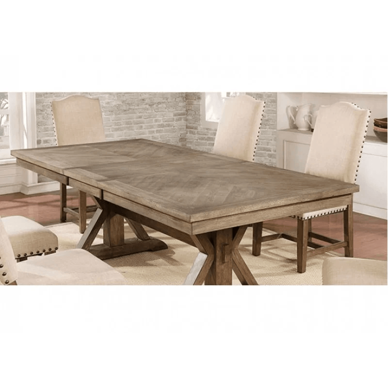 Extendable Trestle Dining Set - Ouch Cart