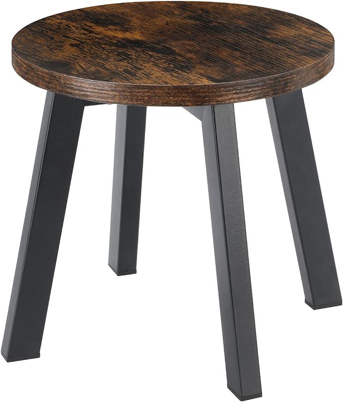 Round Toddler Step Stool for High Bed, Step Stool with Non-Slip Feet for Bedroom, Living Room and Kitchen, Hold Up to 450 lbs (11" L x 11" W x 10.5" H) - Ouch Cart