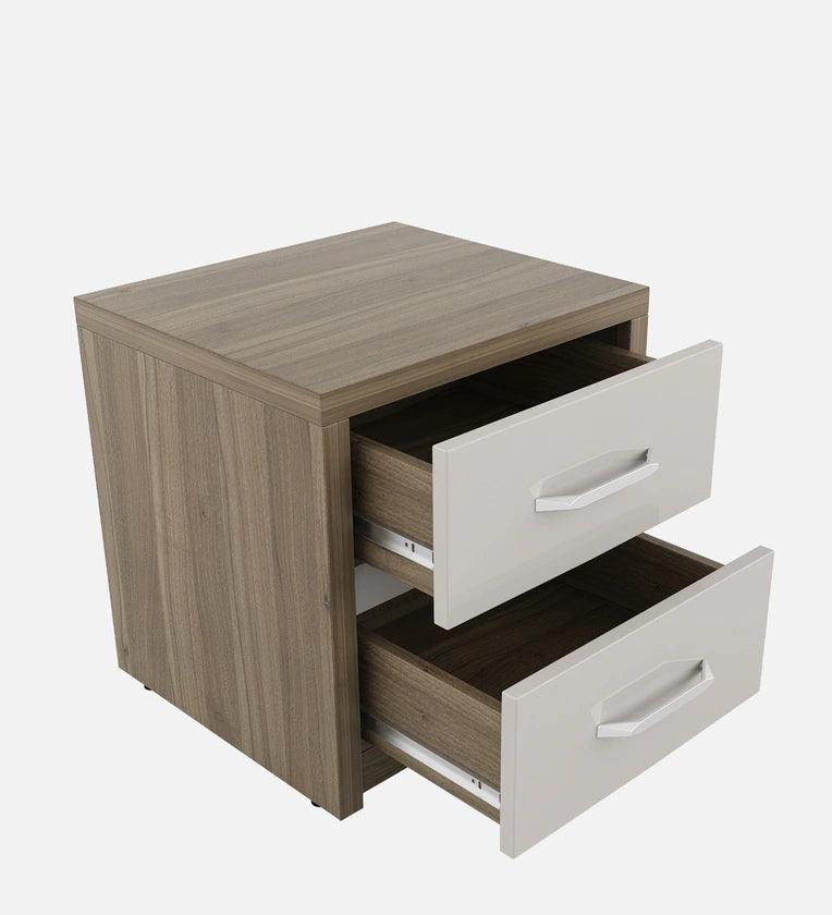 Nora Bedside Table in Lyon Walnut Finish - Ouch Cart