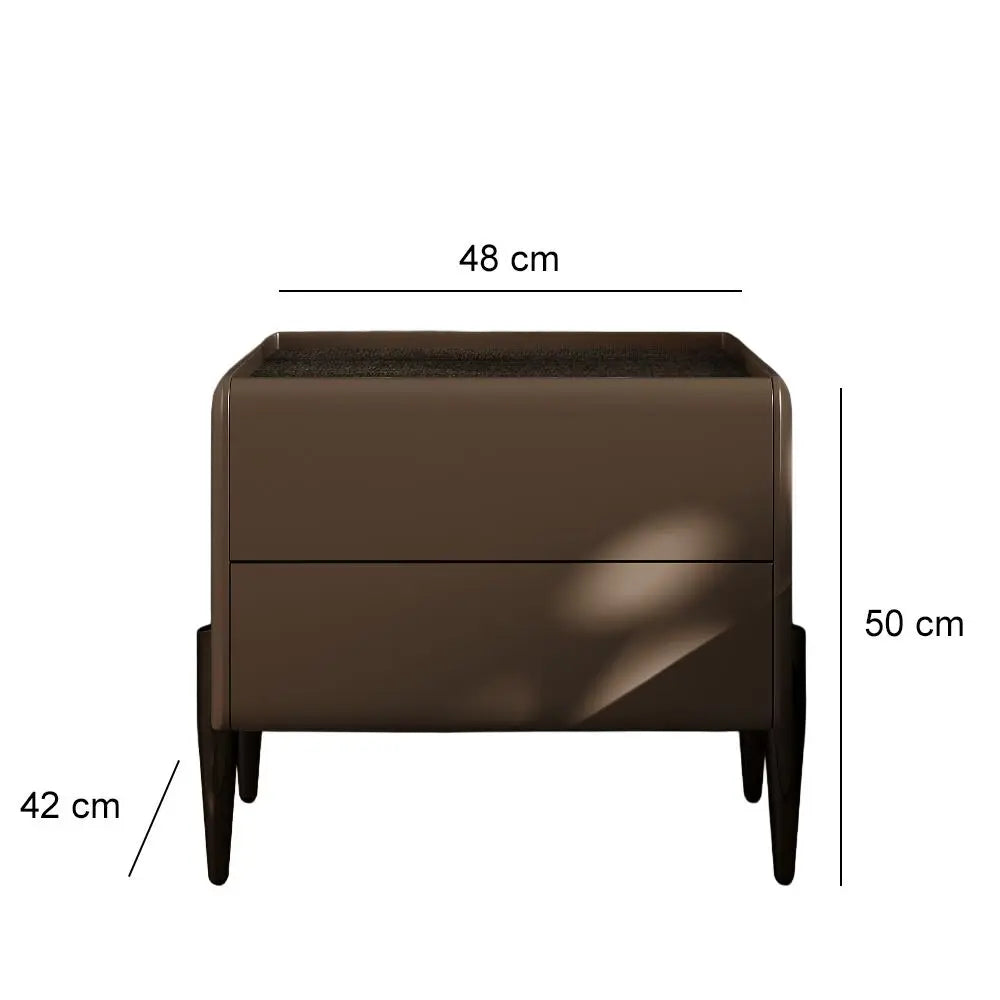 Modern 2 Drawer Bedside Table Ouch Cart