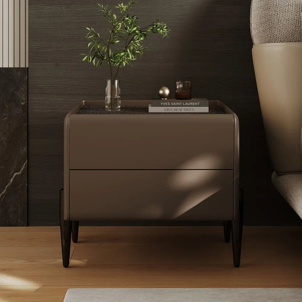 Modern 2 Drawer Bedside Table Ouch Cart