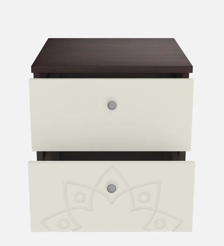 Bed Side Table in Frosting Cream Finish - Ouch Cart