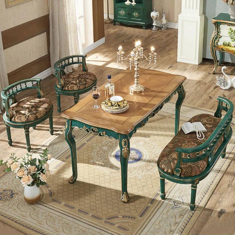 Solid Wood Dining Set - Ouch Cart