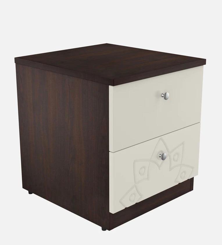 Bed Side Table in Frosting Cream Finish - Ouch Cart