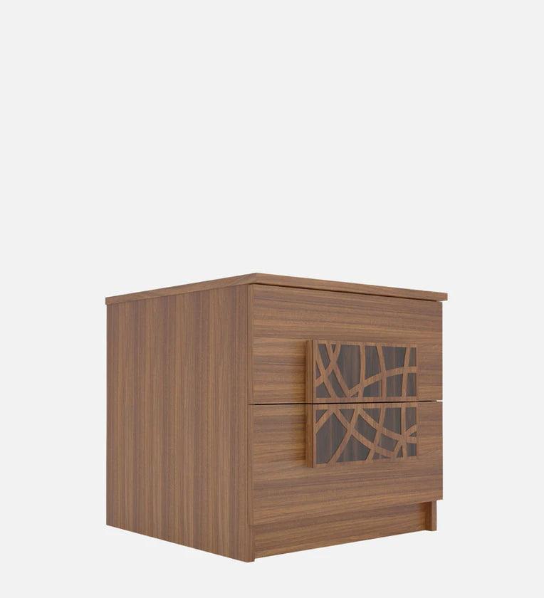 Bedside Table In Leon Teak Finish - Ouch Cart