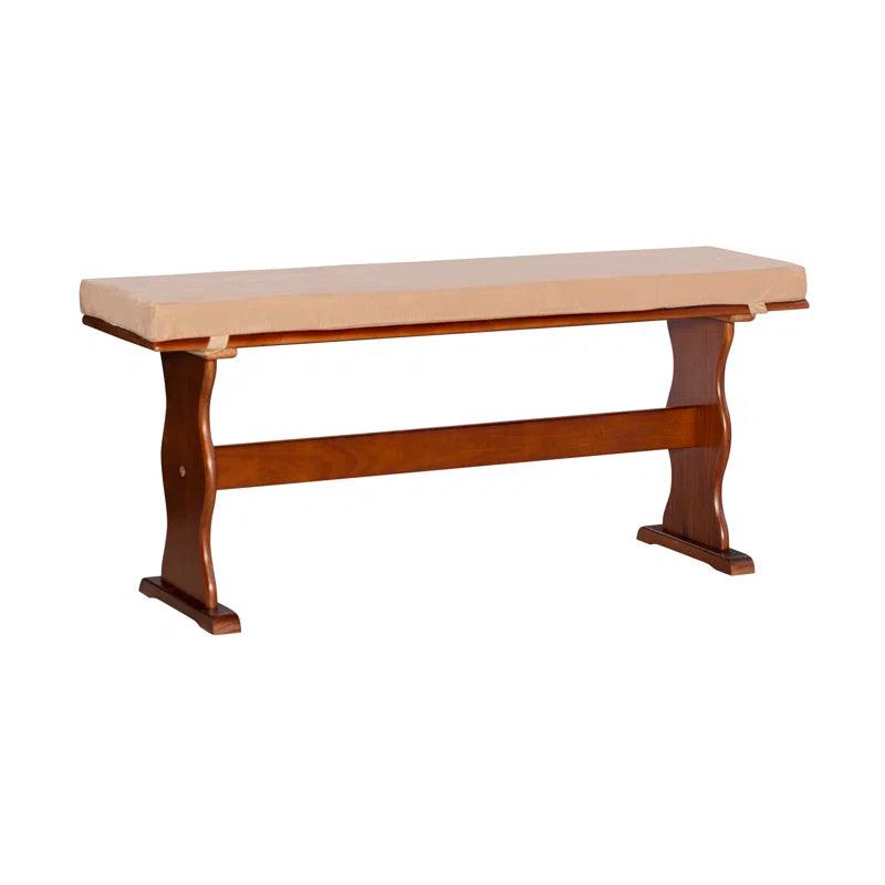 8 - Piece Pine Trestle Dining Set with Cushions - Ouch Cart