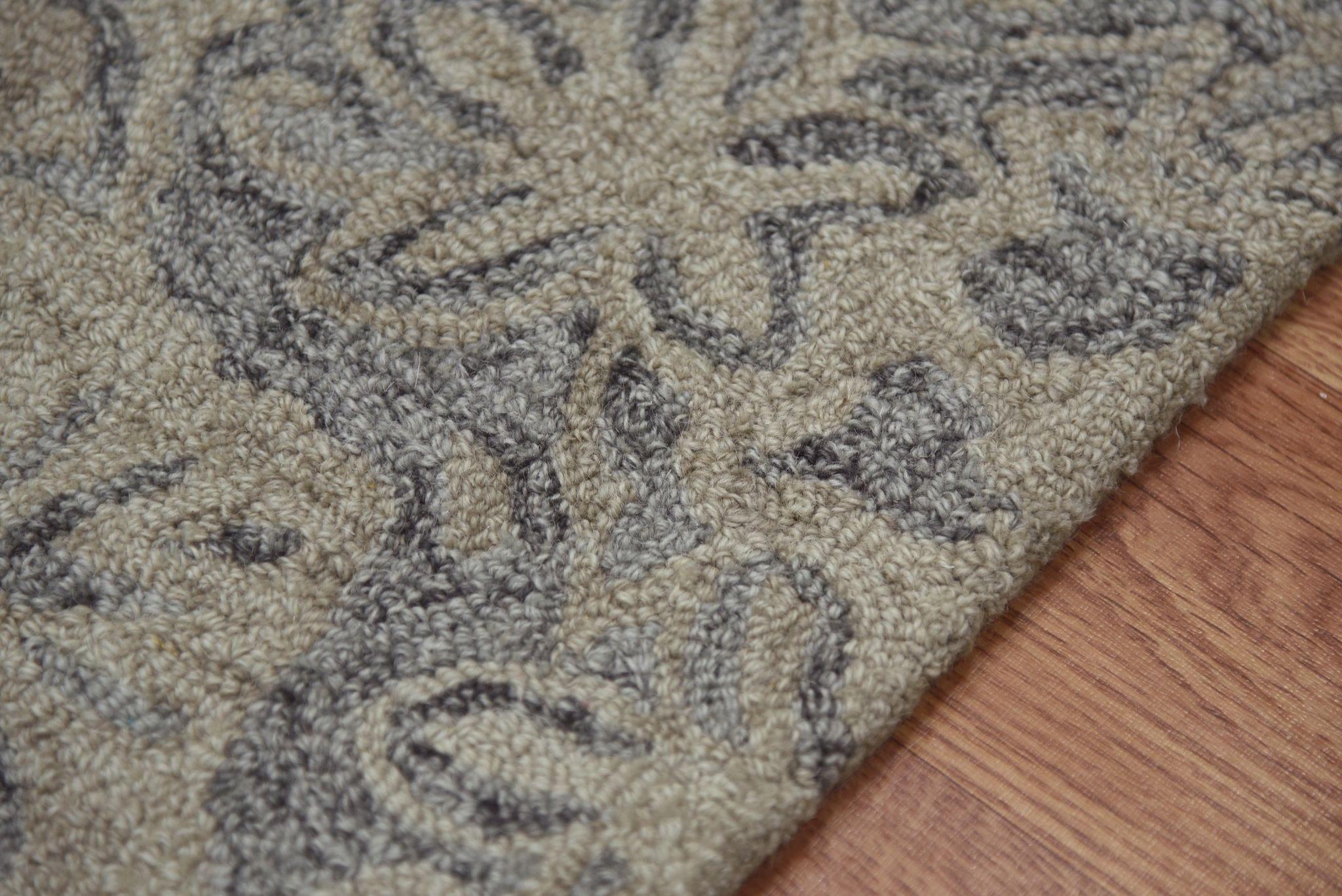 Jelly Bean Wool Boston 5x8 Feet Hand-Tufted Carpet - Rug - Ouch Cart