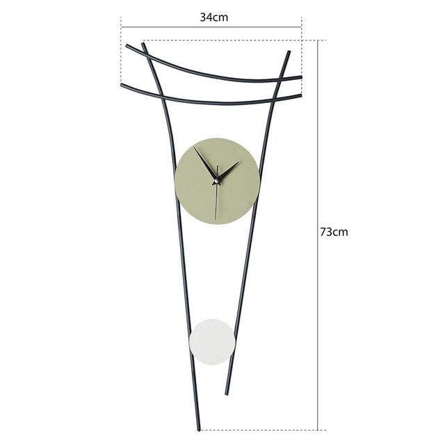 long dial green wallclock