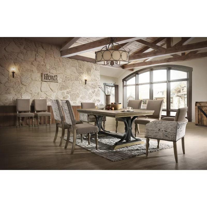 9 - Piece Extendable Double Pedestal Dining Set - Ouch Cart