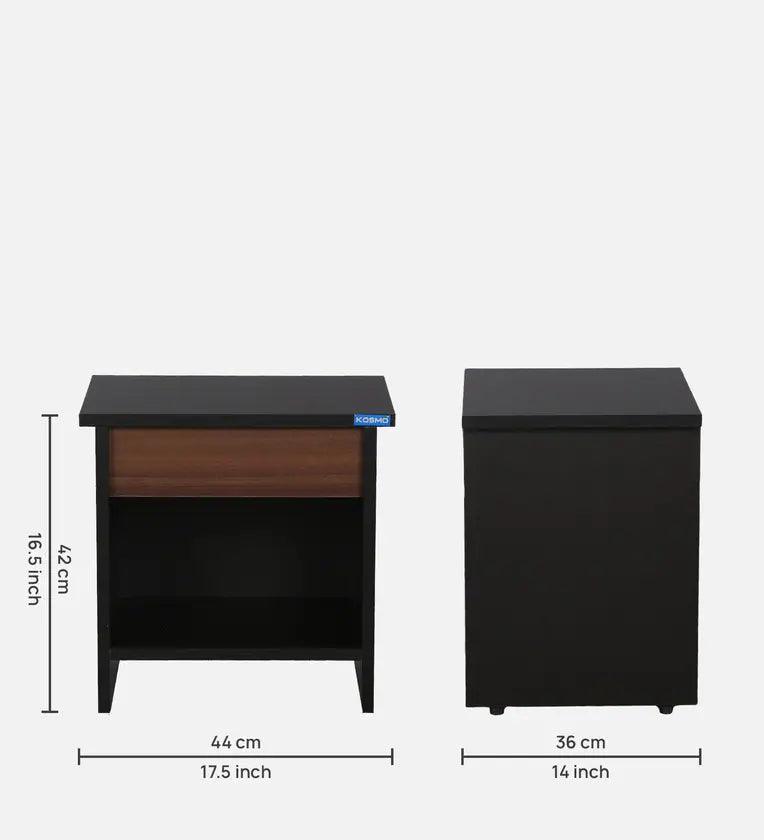 Pheonix Bedside Table in Wenge Finish - Ouch Cart