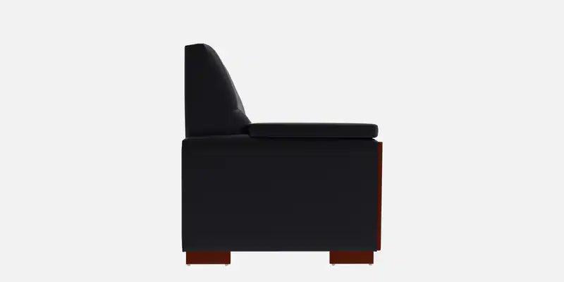 Leatherette 3 Seater Sofa in Black Colour - Ouch Cart