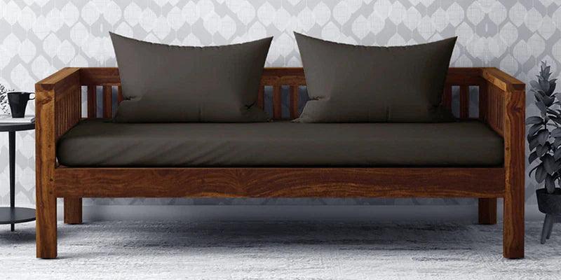 Sheesham Wood 2 Seater Sofa In Provincial Teak Finish - Ouch Cart