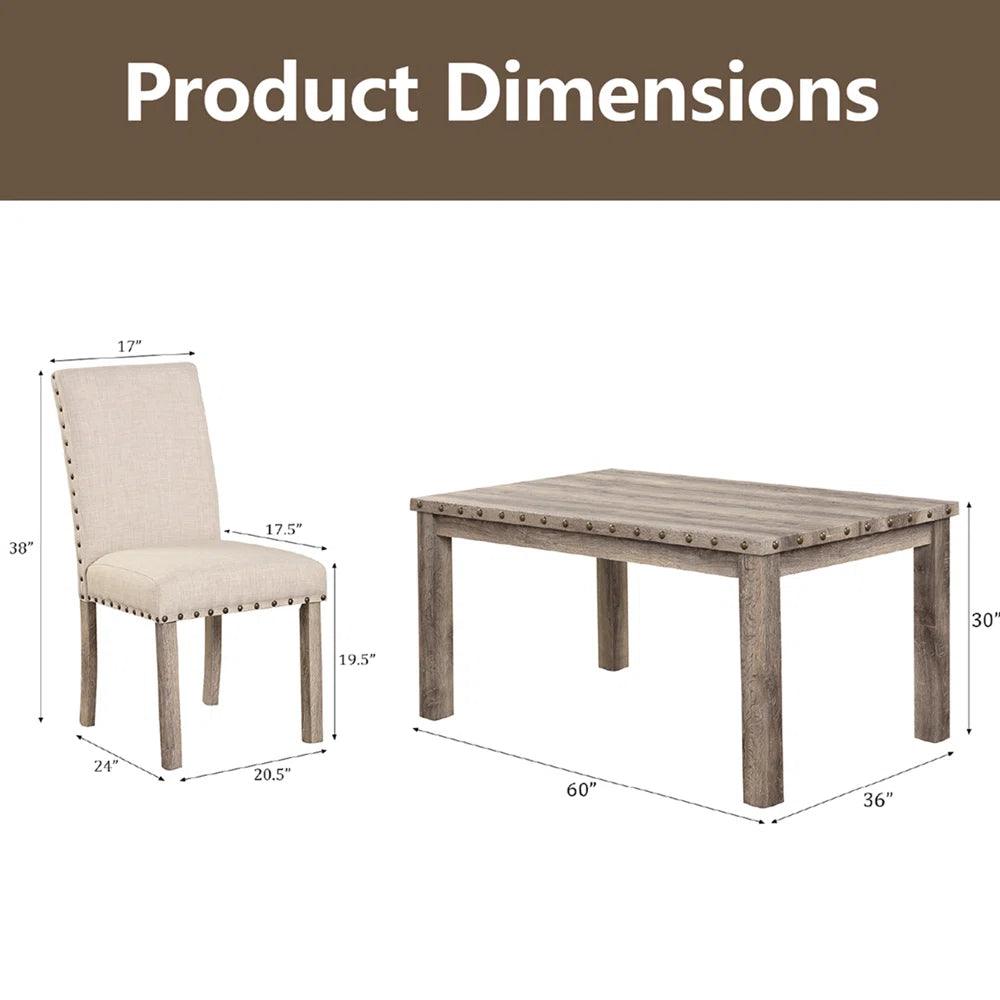 7 - Piece Dining Set - Ouch Cart