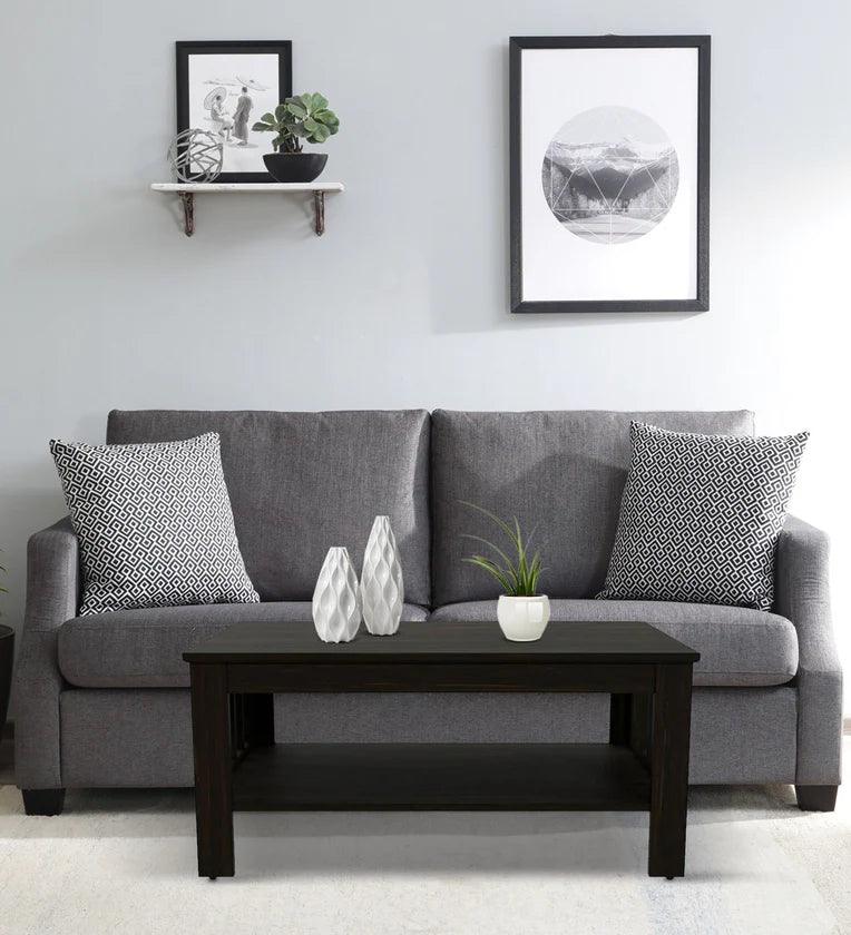 Sheesham Wood Coffee Table In American Walnut Colour - Ouch Cart