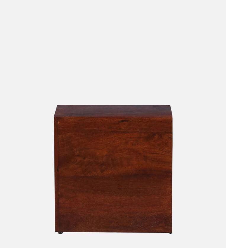 Z Solid Wood Lhs Bedside Table In Honey Oak Finish With Drawers - Ouch Cart