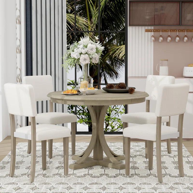 5 - Piece Pedestal Dining Set - Ouch Cart