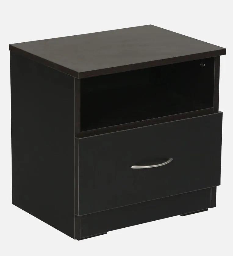 Bedside Table in Wenge Finish with Drawer - Ouch Cart