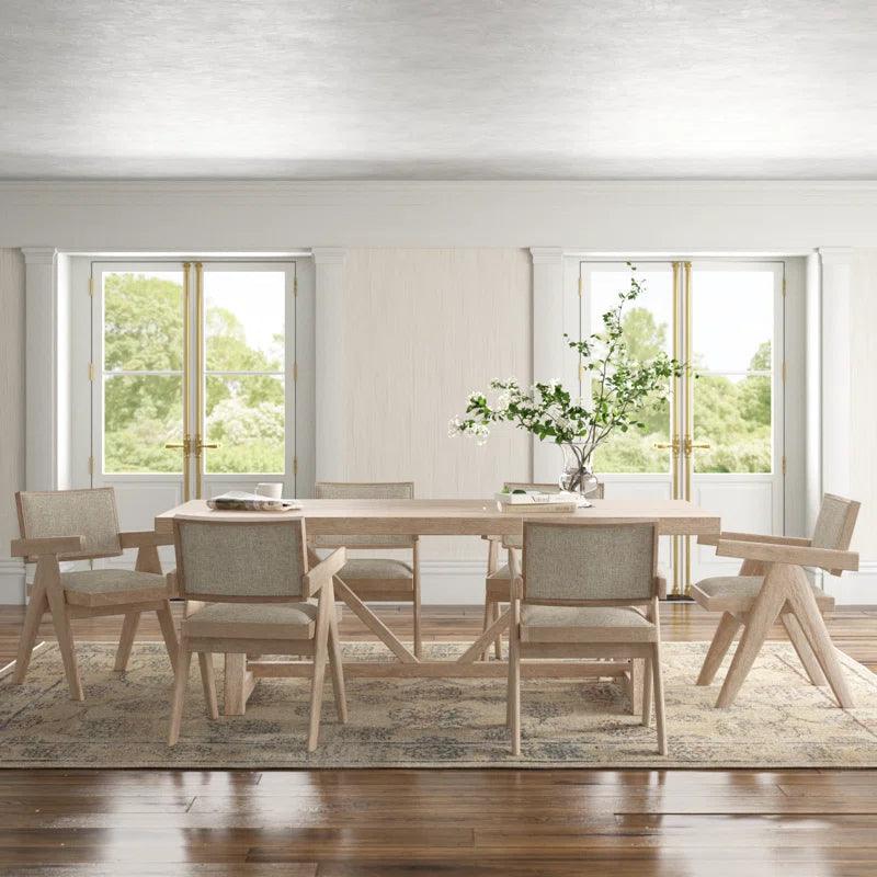 7 - Piece Pedestal Dining Set - Ouch Cart