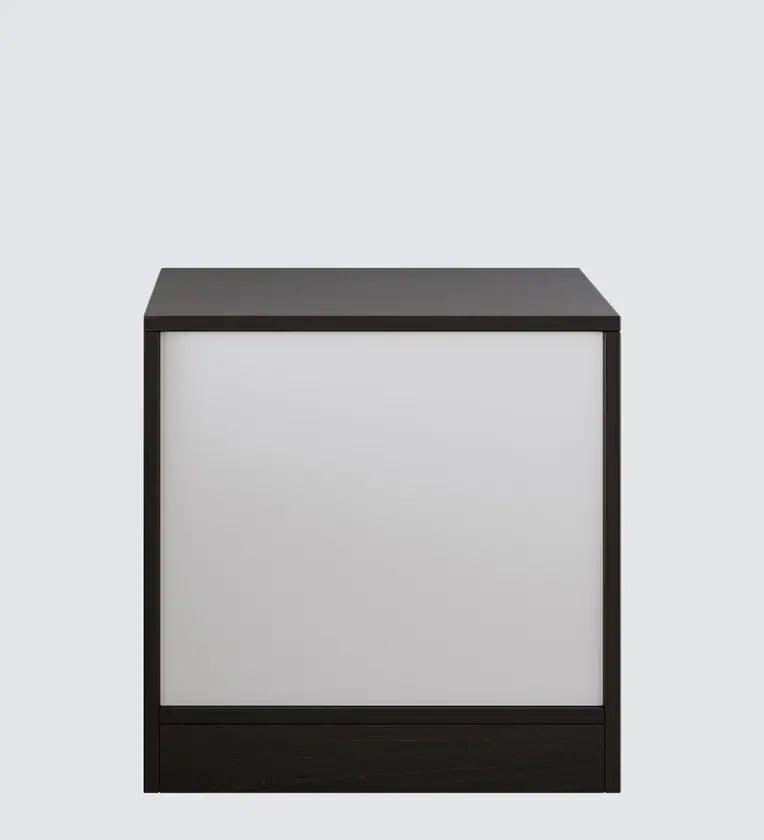 Bedside Table in Brown Flowery Wenge Finish - Ouch Cart