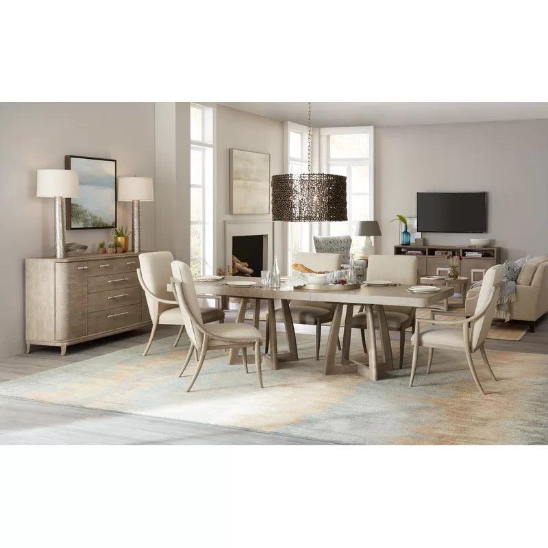 6 - Piece Extendable Double Pedestal Dining Set - Ouch Cart