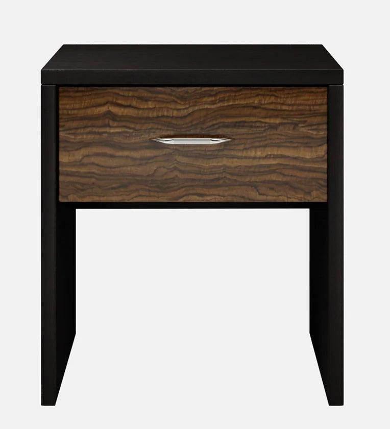 Bedside Table in Wenge Finish with Drawer - Ouch Cart