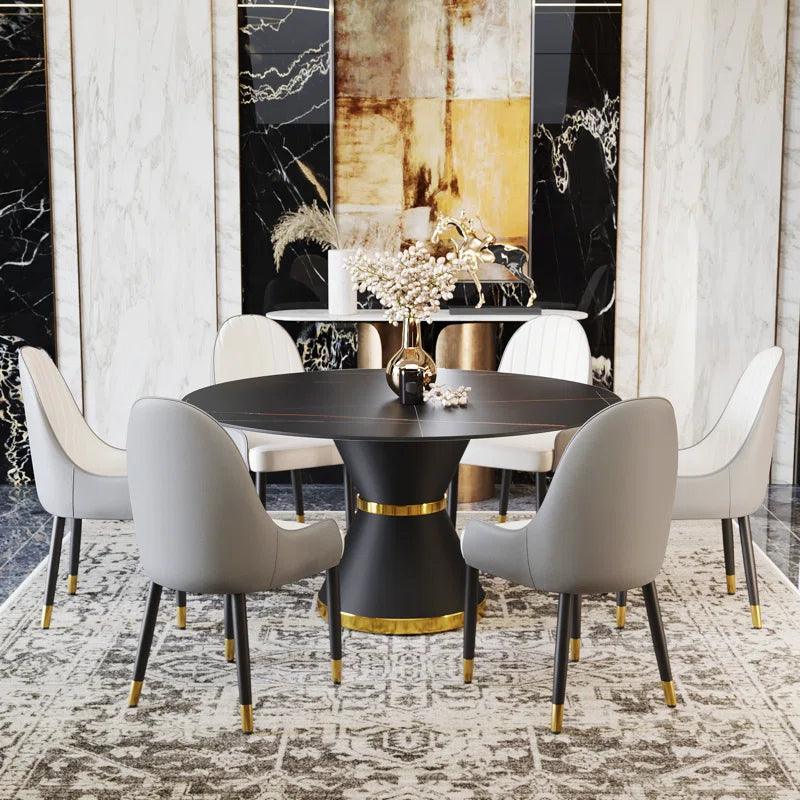 7 - Piece Pedestal Dining Set - Ouch Cart