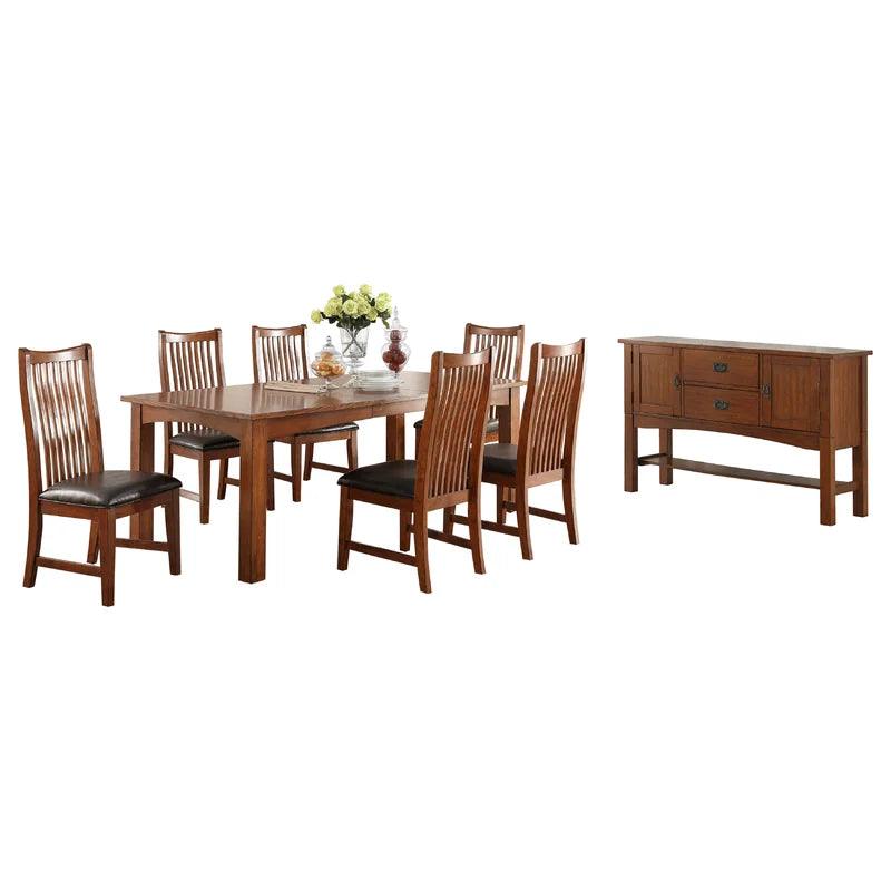 7 - Piece Extendable Dining Set - Ouch Cart