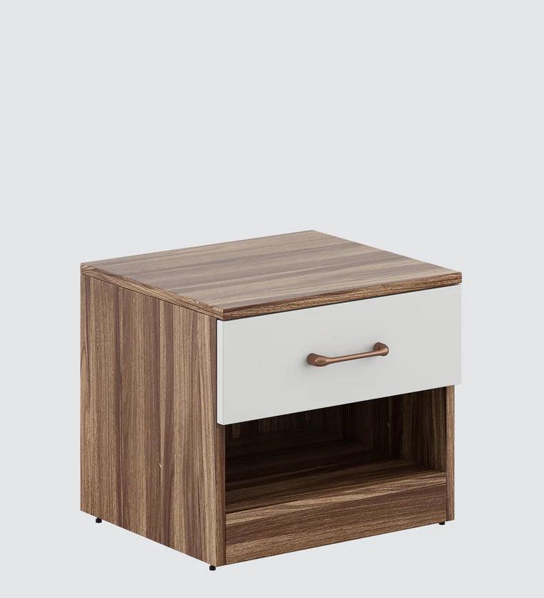 Bedside Table in Matte Finish with Drawer - Ouch Cart