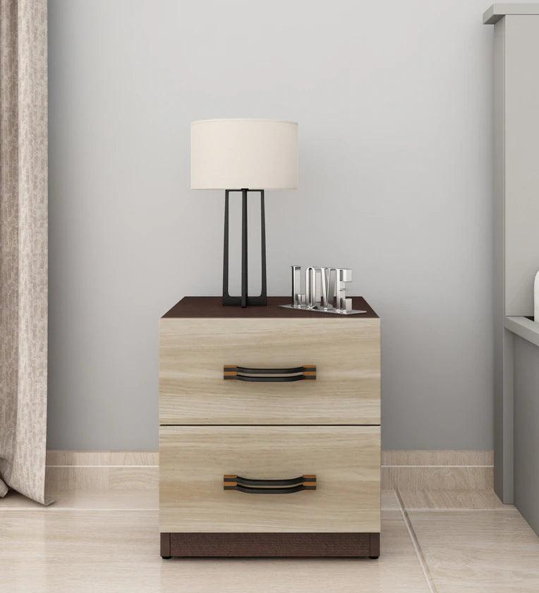 Bed Side Table in Balliness Pine & Cloud Ash Colour - Ouch Cart