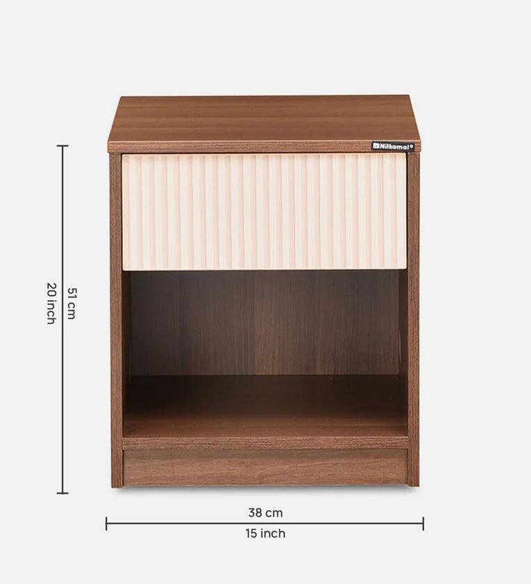 Bedside Table in Walnut Finish - Ouch Cart