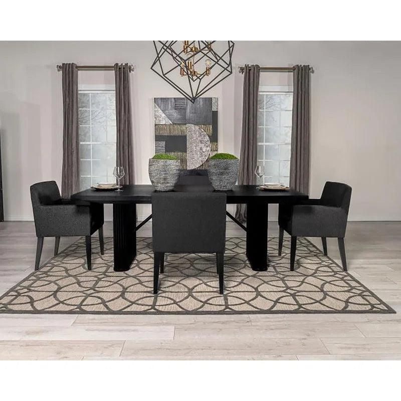 5 - Piece Double Pedestal Dining Set - Ouch Cart