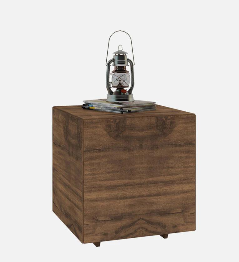 Bedside Table In Matte Brown Finish - Ouch Cart
