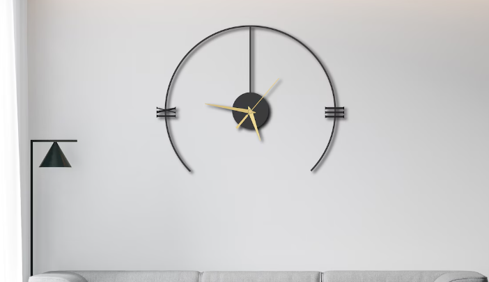 Metal lines wallclock