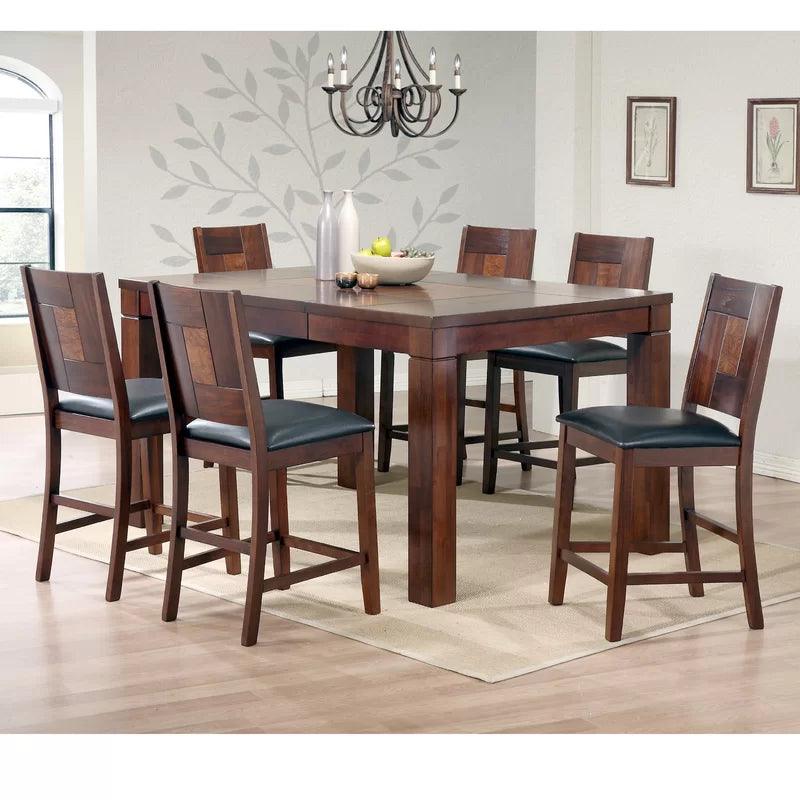 Extendable Solid Wood Top Dining Set - Ouch Cart