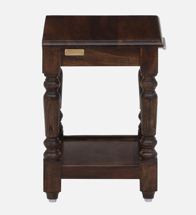 Sheesham Wood Nightstand In Provincial Teak Finish - Ouch Cart