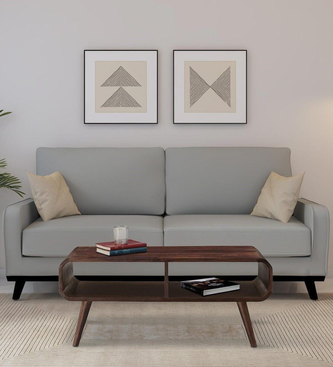 Peep Sheesham Wood Coffee Table in Provincial Teak Finish, - Ouch Cart